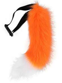 Faux Fur Fox Costume Cat Tail Cosplay Halloween Christmas Party Costume One Size