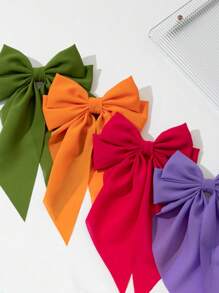 6 Peças Grampos de Cabelo Elásticos Florais Femininos com Decoração de Laço, Grampos de Garra Versáteis, Pinças de Cabelo