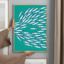 1pc Colorful Sardine Lobster Fish Ocean Animal Poster Prints Perfect Design Nordic Modern Living Room Home Decor Gift No Frame
