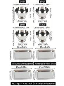 1 pieza Taza de acero inoxidable para helado, vaso para postre, tazón para ensalada de frutas, taza para aperitivos para el verano y vuelta al colegio