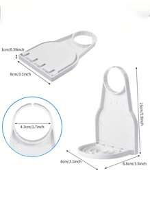 1 pieza Soporte antiderrames para detergente de lavandería - Organizador plegable antiderrames con abrazadera ajustable, dosificador de detergente ahorrador de espacio para la Top de la lavadora/baño/lavandería (ideal para inquilinos y espacios pequeños, elementos esenciales de almacenamiento para el Prime Day)