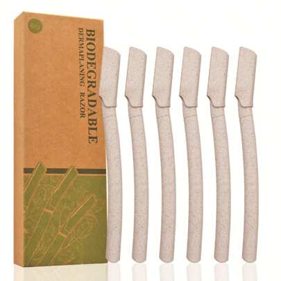 6 قطع من شفرات حلاقة الحواجب للمرأة ، شفرات العناية بالوجه للمرأة ، شفرات إزالة شعر الجسم الكامل للمرأة ، أداة إزالة شعر الوجه متعددة الأغراض ذات شفرات قابلة للتخلص منها ، أدوات تنظيف الحواجب ، منتجات وملحقات الشعر للصالونات ، مستلزمات سفر جمالية ضرورية