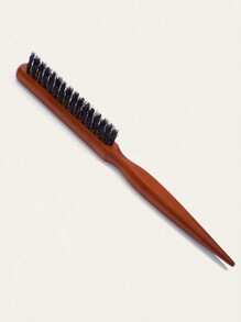 1pc Teasing Bristle Hair Brush For Women-Rat Tail Pick For Hair Sectioning Used For Edge Control, Wood Slim Line Comb Hairbrush Extension Hairdressing Styling Tools,Hair Brush,Comb,Hair Tools,Hair Products And Accessories For Barber Salon Beauty Travel Essentials