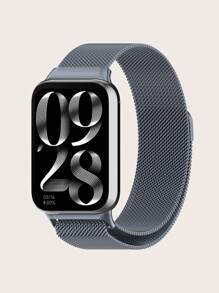 1 pieza Banda de reloj de bucle de Milán de acero inoxidable hueco, con cierre magnético, compatible con Xiaomi Mi Smart Band 8 Pro/9 Pro - Mi Smart Band 8 / 9 Pro - Ver 11