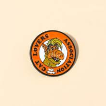 1pc Universal Jewelry For Cat Lover, "This Is Only A Trap" Slogan Metal Abstract Animal Enamel Badge, Brooch Pin Decorations For Bag, Clothing, Jewelry Accessories - Multicolor - View 5