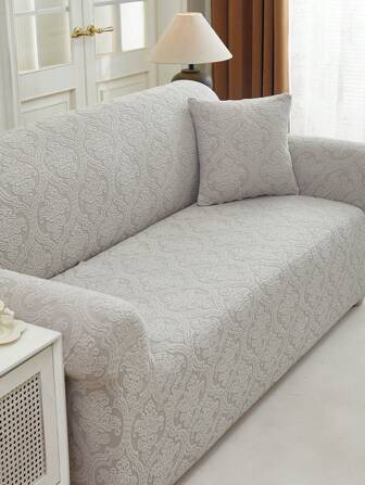1PC Jacquard Elastic Sofa Cover, Modern Style Anti Slip Sofa Cover, Suitable For L-Shaped Sofas And 1/2/3/4 Seat Sofas, Universal For All Seasons, Easy To Install And Remove