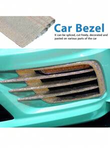 1pc Sparkling Crystal Rhinestones Stickers, DIY Decorative Stickers For Car, Self-Adhesive Rhinestone Gemstone Stickers For Car Decoration, Crafts And Activities