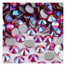 ICIQ 288/1440颗 SS16 SS20 SS30 多色 AB 玻璃美甲水钻水晶闪粉钻石非烫钻平底 3D 装饰工艺配件 DIY 爱好者 - 装饰时尚，适用于美甲，玻璃材质 - 适合装饰、定制、个性化闪亮套装 - 彩色 - 查看 8