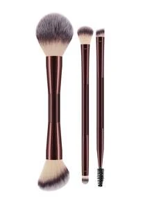 7/5/3件套软毛化妆刷套装，包含散粉刷、腮红刷、轮廓刷、粉底刷、鼻刷、眼影刷、眉刷、唇刷、细节刷，化妆刷套装，化妆刷套装，化妆刷套装，全套化妆刷，化妆刷套装，全套化妆工具，化妆刷套装，化妆刷礼盒套装 - 酒紅色 - 查看 9