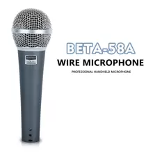 Kaschun手持式金屬有線動態麥克風適用於家用卡拉ok擴音器音頻麥克風 - 霧霾藍 - 查看 1