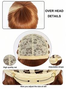 Halloween Long Pigtails Wig With Bangs Brown Mix Blonde Double Long Braided Wigs For Women With Fringe For Daily Party Cosplay Movie Cartoon Character Princess Wig For Woman 28Inch Brown With Blonde Hair Highlights Synthetic Heat Resistant Wig For Holiday Thanksgiving Day Birthday Gifts For Christmas Decorations & 1pc Wig Cap