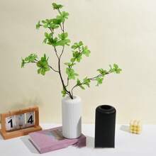 1pc Striped Plastic Vase Simple Decoration For Flower Arrangement,Home Decor,Flower Vase,Centerpiece,Table Decor