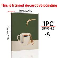 1 张咖啡潜水员海报印刷品、早安咖啡海报、咖啡爱好者礼物、咖啡站墙壁艺术、厨房墙壁艺术 - 可选框架、极简主义家居墙壁艺术、礼物、有趣和创意的家居墙壁装饰、卧室、客厅、厨房、浴室、咖啡厅、宿舍墙壁艺术帆布海报 - 1pc - 查看 18