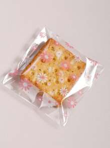 50/100 个雏菊印花塑料包装袋，透明 OPP 自粘式零食袋，适用于糖果、饼干、烘焙、食品、派对礼品和礼品包装，自粘式一次性糖果包装 - 彩色 - 查看 4