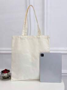 Printed Sisters Pattern Canvas Shoulder Bag, Fashion Tote Bag, Handbag For Women. Suitable For Work, Shopping, Students, Outdoor Activities, Gift