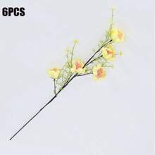 1/6Pcs Artificial Fake Flowers Artificial Butterfly Orchid Azalea Foam Wedding Home Dining Table Decoration Wedding Desktop Decorations Gifts Birthday Graduation