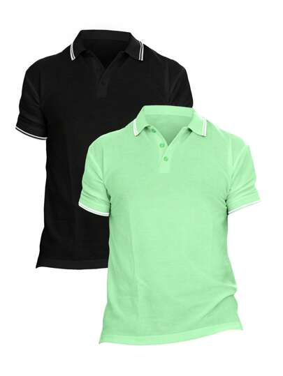  Camiseta Playera Polo de Hombre Manga Corta THAT'S HOT, Look Casual Ajuste Holgado Deportivo Estilo Básico Moda de Ropa Hombre, Cómoda y Juvenil - Cabellero Cómodo Elegante Casual Confortable Excelente Calidad para Caballero, Moderno, Actual y Trendy. El mejor regalo para Novio, Hijo, Esposo, Papa, Tio, Amigo, Aniversario, San Valentín, Dia del padre, Navidad, Cumpleaños.