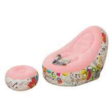 Materasso ad aria gonfiabile in PVC, comodi tappetini a righe per lettini, accessori per piscina portatili e a prova di perdite, leggeri