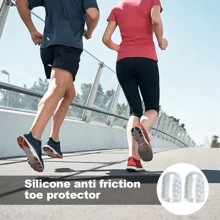10 piezas de cubiertas de silicona antifricción para los dedos de los pies, separadores de gel para los dedos con diseño antifricción, cubiertas de gel transpirables para los dedos de los pies, accesorios suaves de cuidado de los pies, cubiertas para los dedos de los pies sin olor, tubos antifricción y ampollas para los dedos pequeños