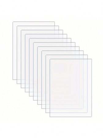 10 stuks transparante acrylplaten voor het vervangen van glas in lijsten, projectdisplays, schilderen, doe-het-zelf-decoratie, houtsnijwerk en hangende ornamenten