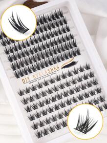 168Clusters False Eyelashes Natural Suitable For DIY Home Use Suitable For Gifts/Self-Use, Suitable For Beginners/Professionals, Suitable For Daily, Party, Stage, Evening Makeup, Suitable For Women's Day/Valentine's Day/Music Festival/Christmas/Christmas Eve/Thanksgiving Gift