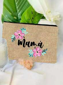 妈妈的礼物，送给妈妈妹妹的生日礼物，字母“Mama”花朵设计，四色化妆包礼物，大容量女性旅行化妆包洗漱用品，DIY收纳包，送给女生的礼物，便携可折叠收纳包，适合个人旅行化妆品收纳，旅行小包洗漱包，生日礼物，旅行化妆工具，生日礼物，旅行必需品和宿舍必需品，满足日常旅行需求。 - 彩色 - 查看 4