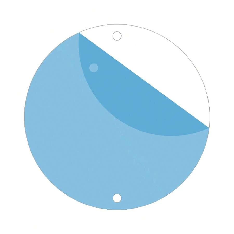 1 Pcs Round Aluminum Sheet 12" Diameter, High-Strength Aluminum Sheet,Durable Craft Metal Sheets For Indoor And Outdoor Use, Versatile Metal Sheets