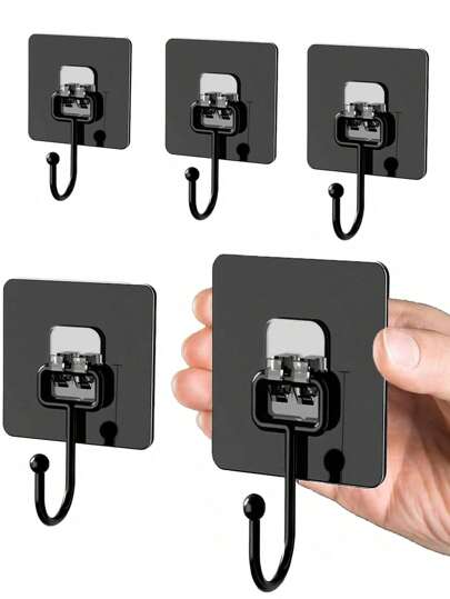 5/10 szt. samoprzylepnych, obrotowych, wodoodpornych haczyków ściennych, łatwe w montażu, do kuchni i łazienki, haki kotwiące do betonu – do ścian betonowych, drewnianych i płyt gipsowo-kartonowych, wodoodporne, wytrzymałe, łatwe w montażu – idealne do kuchni, łazienki lub każdego miejsca wymagającego dodatkowej przestrzeni! Łazienka, kuchnia, organizacja łazienki, oświetlenie ogrodowe, haczyki ścienne, dekoracje świąteczne, wieszaki na klucze, wieszak ścienny na klucze, brelok na klucze