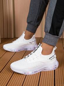 Men's Sneakers - Cushioned, Lightweight, Breathable, Bouncy Surface, Thick Sole, Low-Top Lace-Up Casual Running Shoes, Suitable For Daily Sports, Casual, Outdoor, Athletic, Travel, Gifts ,Gym