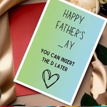1pc, Fun Father's Day Greeting Card. (With Envelope) High Quality Paper, "I HOPEYOUR FATHER'S DAY IS AS GOOD AS YOUR DI_" Suitable For Father's Day, The Perfect Gift Card For Dad On Father's Day. Greeting Card (12cm/4.7inx17cm/6.7in)