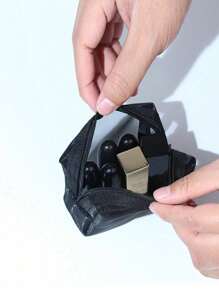 Transparent Mesh Cosmetic Bag, Makeup Bag, Cosmetic Storage Bag, Portable Storage Bag, Toiletry Bag, Large Capacity Travel Toiletry Bag, Cosmetic Storage Bag, Back To School Storage Bag, Skincare Bag, Cosmetic Storage Bag - Black - View 4