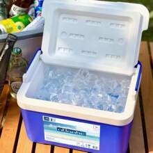 Enfriador portátil aislado de galón, enfriador duro con retención de hielo y mango resistente, ideal para playa, picnic, campamento, portón trasero, comestibles