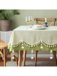 4个/8个/10个装桌布夹，水晶玻璃配重，装饰性透明窗帘配重，带不锈钢夹子，适用于家庭用餐、厨房/餐厅/家居/花园装饰 - 彩色 - 查看 7