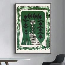 1 pieza Póster de arte de pared sin marco, antiguo y abstracto egipcio, póster de anime clásico, póster elegante para sala de estar, bar, pintura decorativa vintage