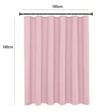 1 Piece Multicolour Shower Curtain, Waterproof, Hotel Quality, Machine Washable, 180*180 Cm - 粉色 - 查看 2