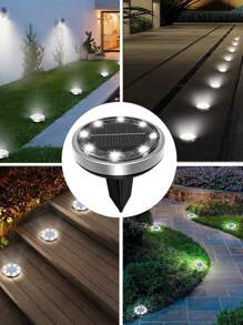 Outdoor Solar Ground Lights, Solar Path Lights, Solar Lawn Lights, Solar Garden Lights, Solar Walkway Lights, Solar Lighting, IP65 Waterproof Ambient Lights, Suitable For Courtyards, Villas, Sheds, Gardens, Terraces, Parties, Picnics, Halloween Festivals, And Other Lighting Applications.