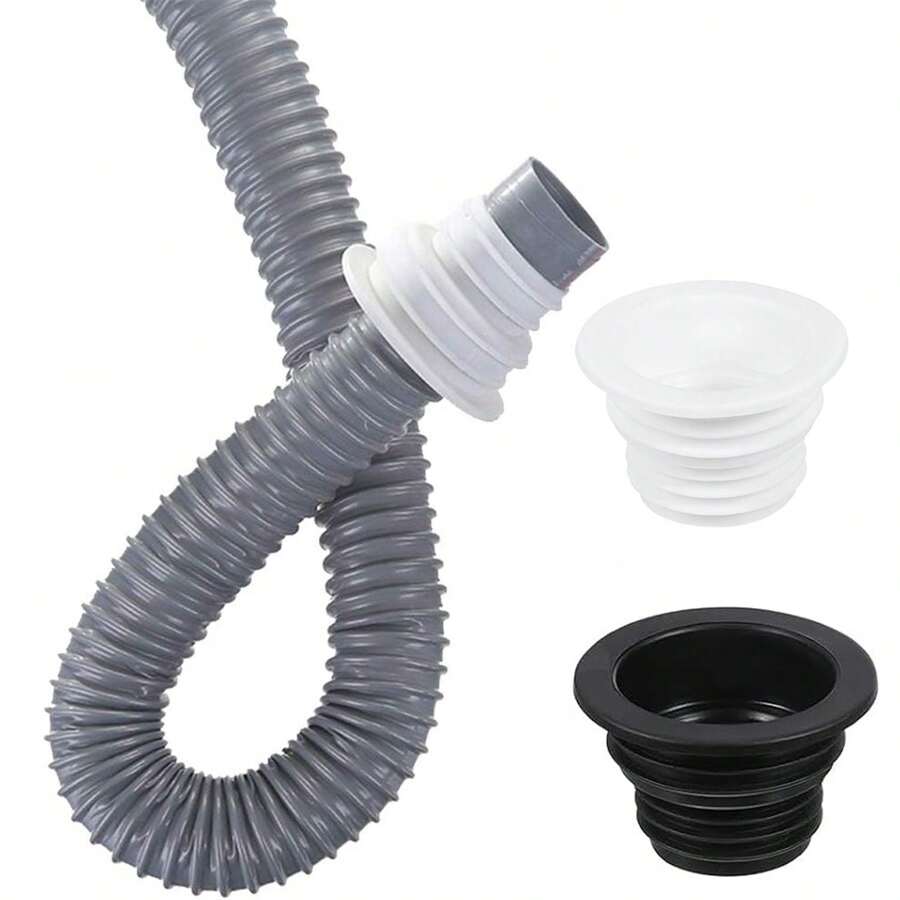 1 件排水管密封软管硅胶塞，硅胶密封塞厨房管道下水道密封圈洗衣机排水多用途管道连接器浴室厨房洗衣房家居浴室装饰秋季装饰返校 - 彩色 - 查看 1