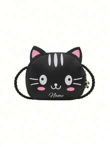 A Custom Crossbody Bag With A Personalized Name Or Holiday Message. 1 Piece Children'S Mini Cute Cartoon Fashion Shoulder Korean New Male And Female Baby Kitten Round Suitable For Girls Daily Use Primary School Students Junior High Shopping Outdoor Sports. Good Friends, Christmas Gifts. Birthday Gifts, Valentine'S Day Gift Girl. Customize Your Own Name, Letters, Lucky Numbers, Etc. - Multicolor - View 16