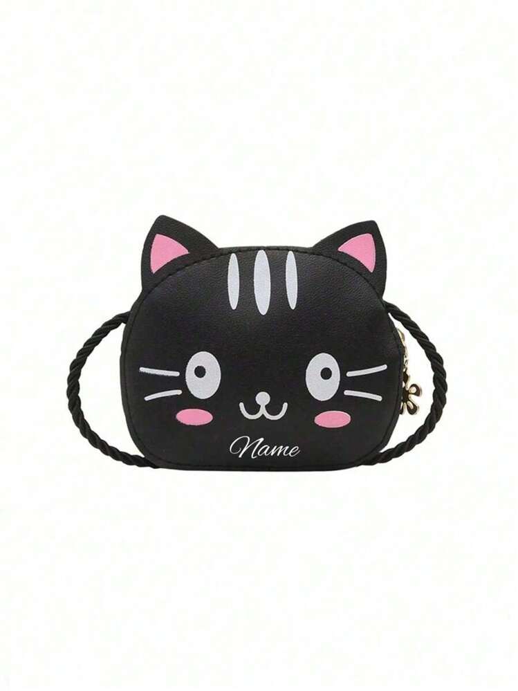 A Custom Crossbody Bag With A Personalized Name Or Holiday Message. 1 Piece Children'S Mini Cute Cartoon Fashion Shoulder Korean New Male And Female Baby Kitten Round Suitable For Girls Daily Use Primary School Students Junior High Shopping Outdoor Sports. Good Friends, Christmas Gifts. Birthday Gifts, Valentine'S Day Gift Girl. Customize Your Own Name, Letters, Lucky Numbers, Etc. - Multicolor - View 16