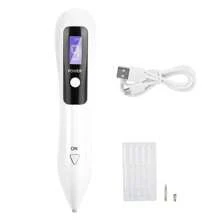Portable LCD Dot Mole Freckle Spot Tattoo Removal Pen Beauty Skin Machine White