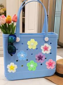 16pcs/8pcs/4pcs/1pc 7-Color Begonia Flower DIY Bag Decor, Bag Accessories, Begonia Flower Decor