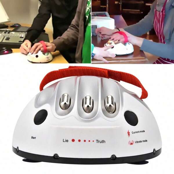 Micro Electric Shock Lie Detector Polygraph Test Finger Toy Truth Party Game Console