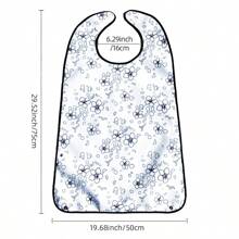 1pc Adult Bib For Women, Meal Protection Cover, Washable And Wipe Clean, Snap Button Style Adult Feeding Apron, Protective Clothing Cover