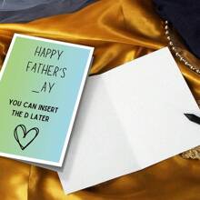 1pc, Fun Father's Day Greeting Card. (With Envelope) High Quality Paper, "I HOPEYOUR FATHER'S DAY IS AS GOOD AS YOUR DI_" Suitable For Father's Day, The Perfect Gift Card For Dad On Father's Day. Greeting Card (12cm/4.7inx17cm/6.7in)