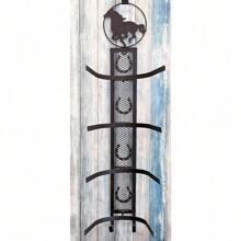 Cowboy Metal Horse Hat Rack Wall Mounted Organizer Storage Hat Hanger Decoration