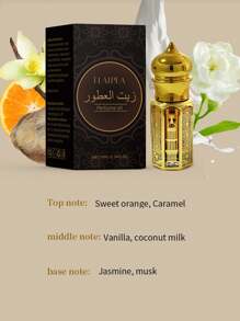 10ml 埃及乌木香薰油，巧克力麝香香薰油，蓝色木质古龙水香薰油，男女通用，持久留香，奢华金箔便携瓶 - 10ml - 查看 8