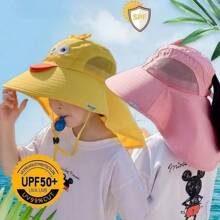 Kids Sun Hat UPF 50 Sun Protection Beach Hat - Yellow - View 4
