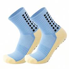 12 Colors Professional Football Match Athletic Mid-Calf Socks, Anti-Slip Silicone, Thickened Terry Cloth Bottom, Breathable Soccer Socks - Multicolor - View 18