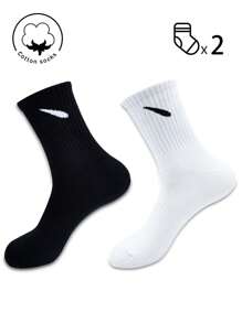 1/2/4/6/10 Pairs Of Men's Crew Socks,Cotton Sock,Long Socks,Weeklysocks ,Black Socks,White Socks,Short Socks,Autumn/Winter/Spring/Fall/Sunmer Socks,Breathable, Moisture Wicking, Sports, Business, Leisure, And Seasonal Socks With Random Colors
