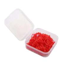 200 piezas Nuevas perlas blandas de pesca dinámica con cola y fondo invertido, flotador de pesca para carpa, carpa carasio, carpa de hierba, cebo biológico - Rojo - Ver 5
